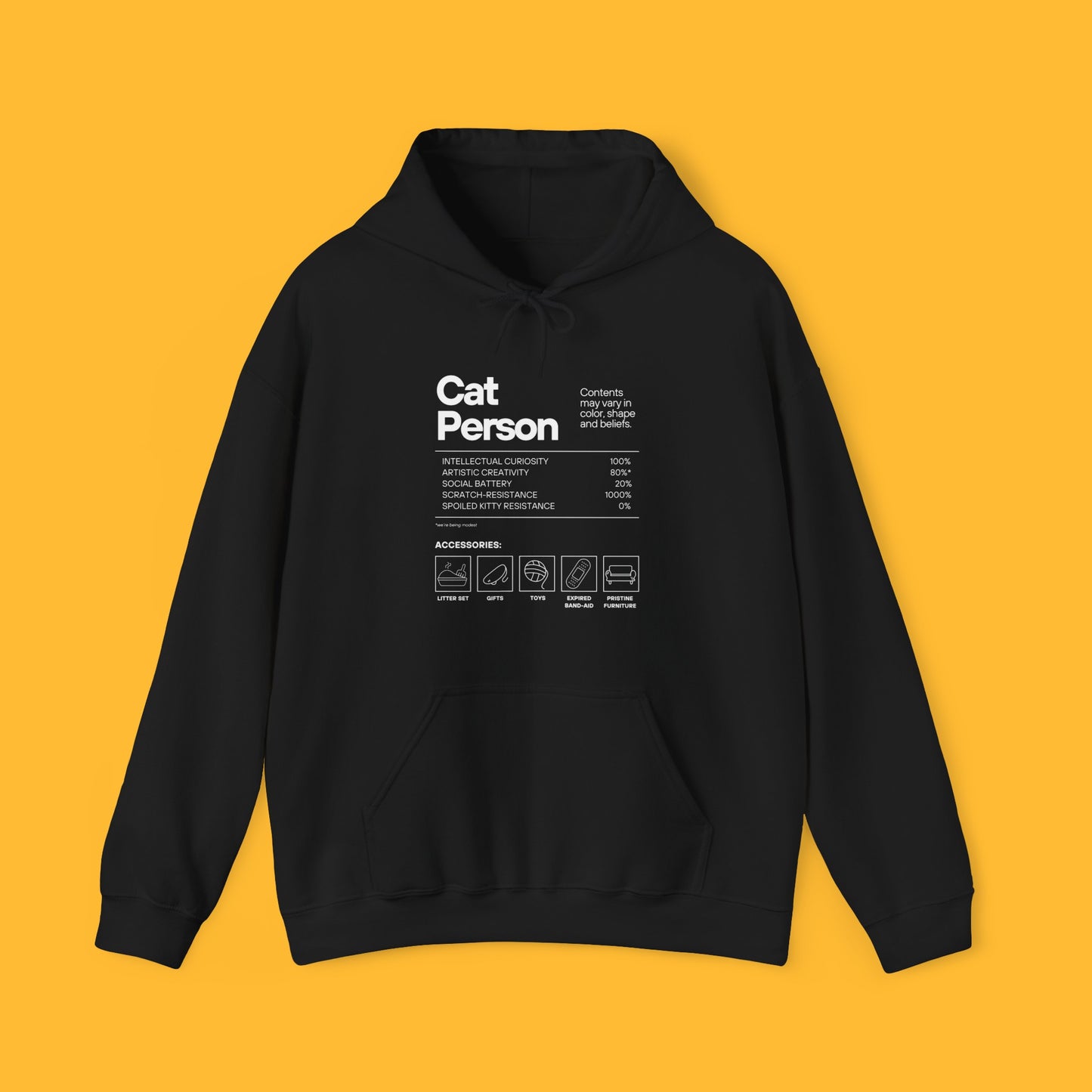 Cat Person Hooded Sweatshirt