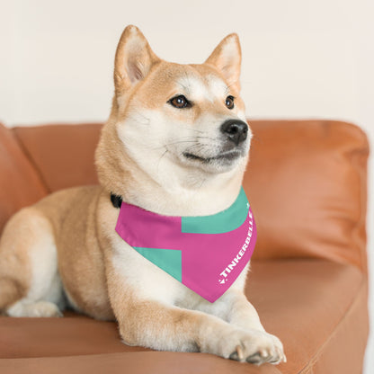 Hot Pink Cyan Personalized Two-Toned Bandana