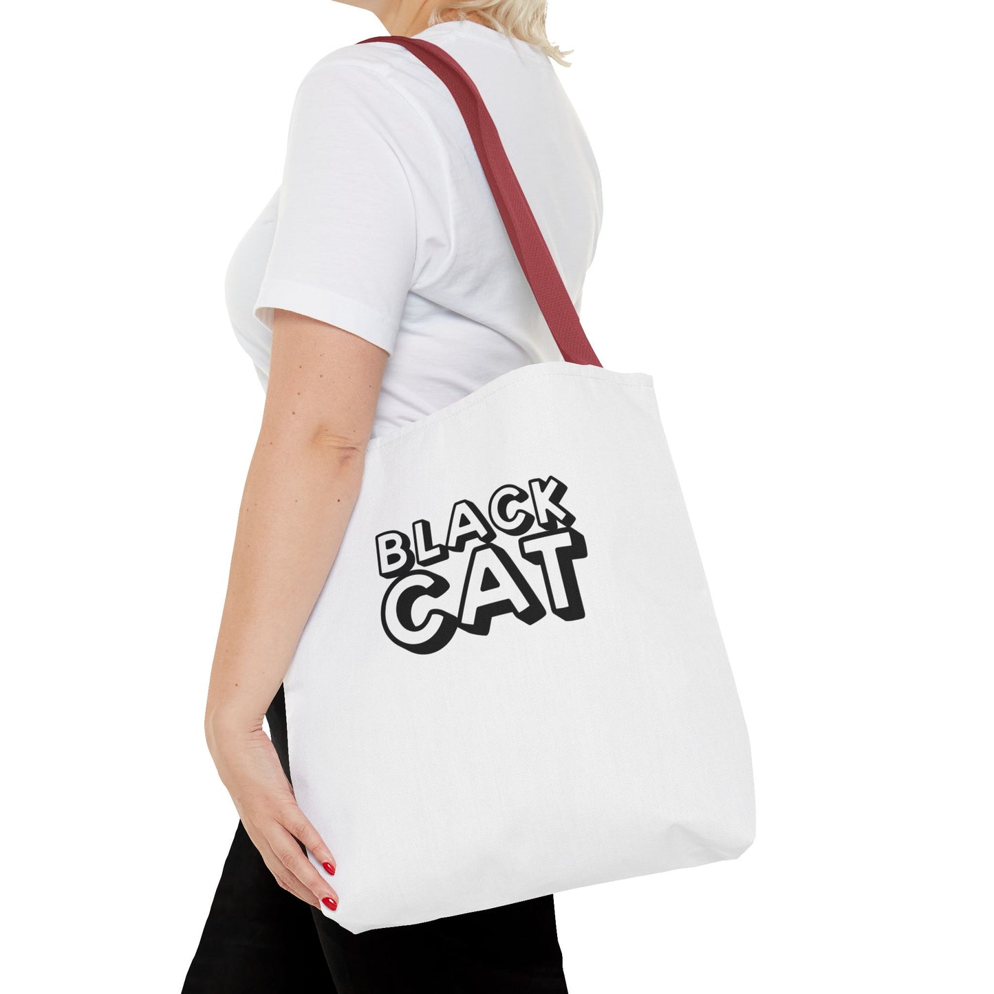 Black Cat-Golden Retriever Couple Tote