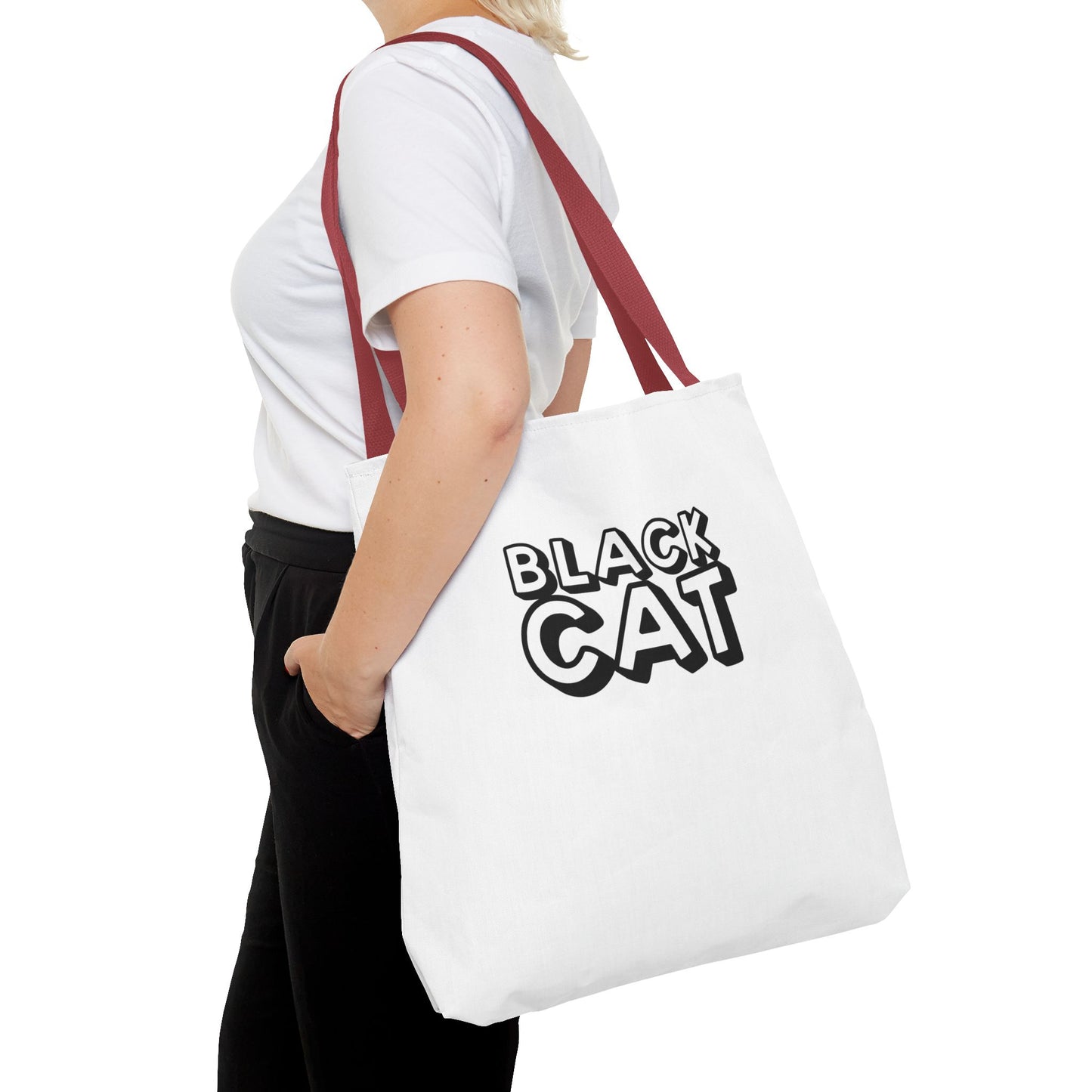 Black Cat-Golden Retriever Couple Tote