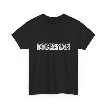 Doberman-Orange Cat Couple Shirt