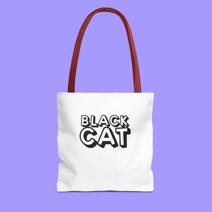 Black Cat-Golden Retriever Couple Tote