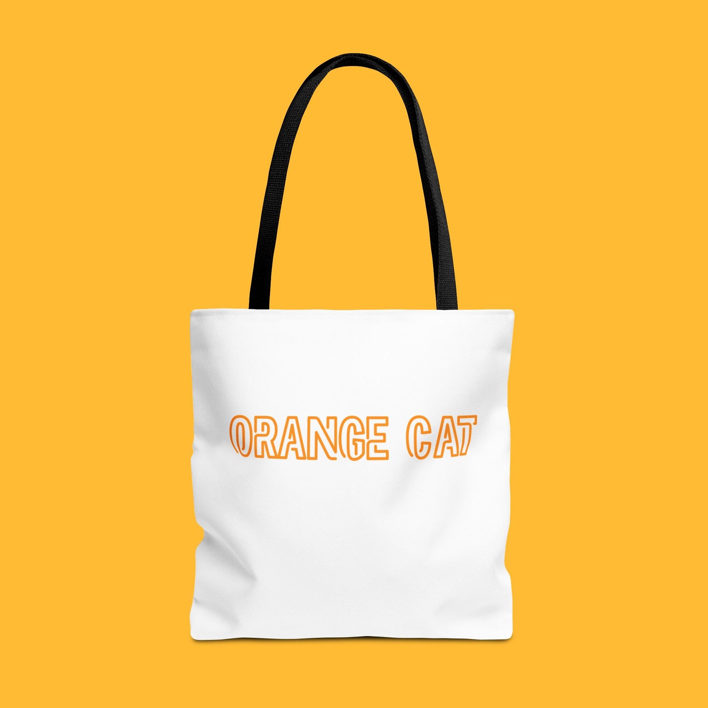 Orange Cat-Doberman Couple Tote Bag