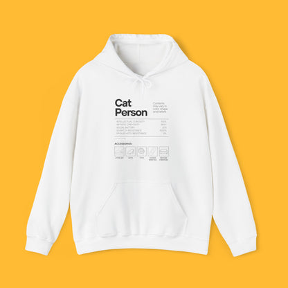 Cat Person Hooded Sweatshirt