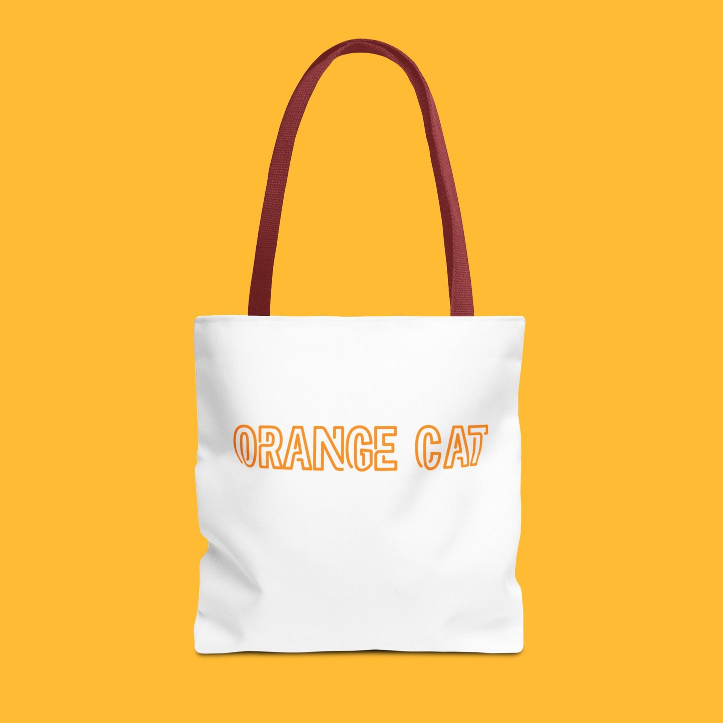 Orange Cat-Doberman Couple Tote Bag