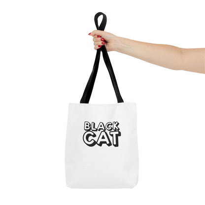 Black Cat-Golden Retriever Couple Tote