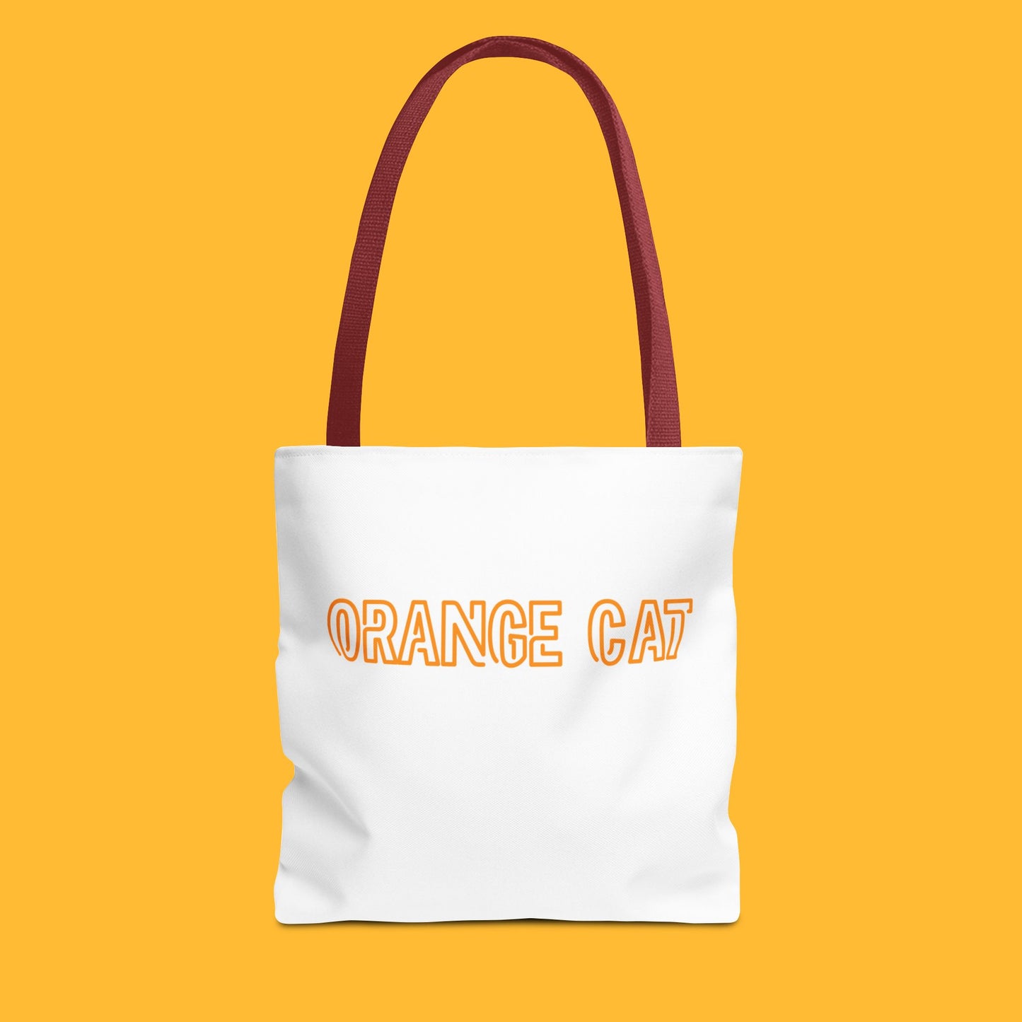 Orange Cat-Doberman Couple Tote Bag