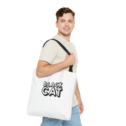 Black Cat-Golden Retriever Couple Tote