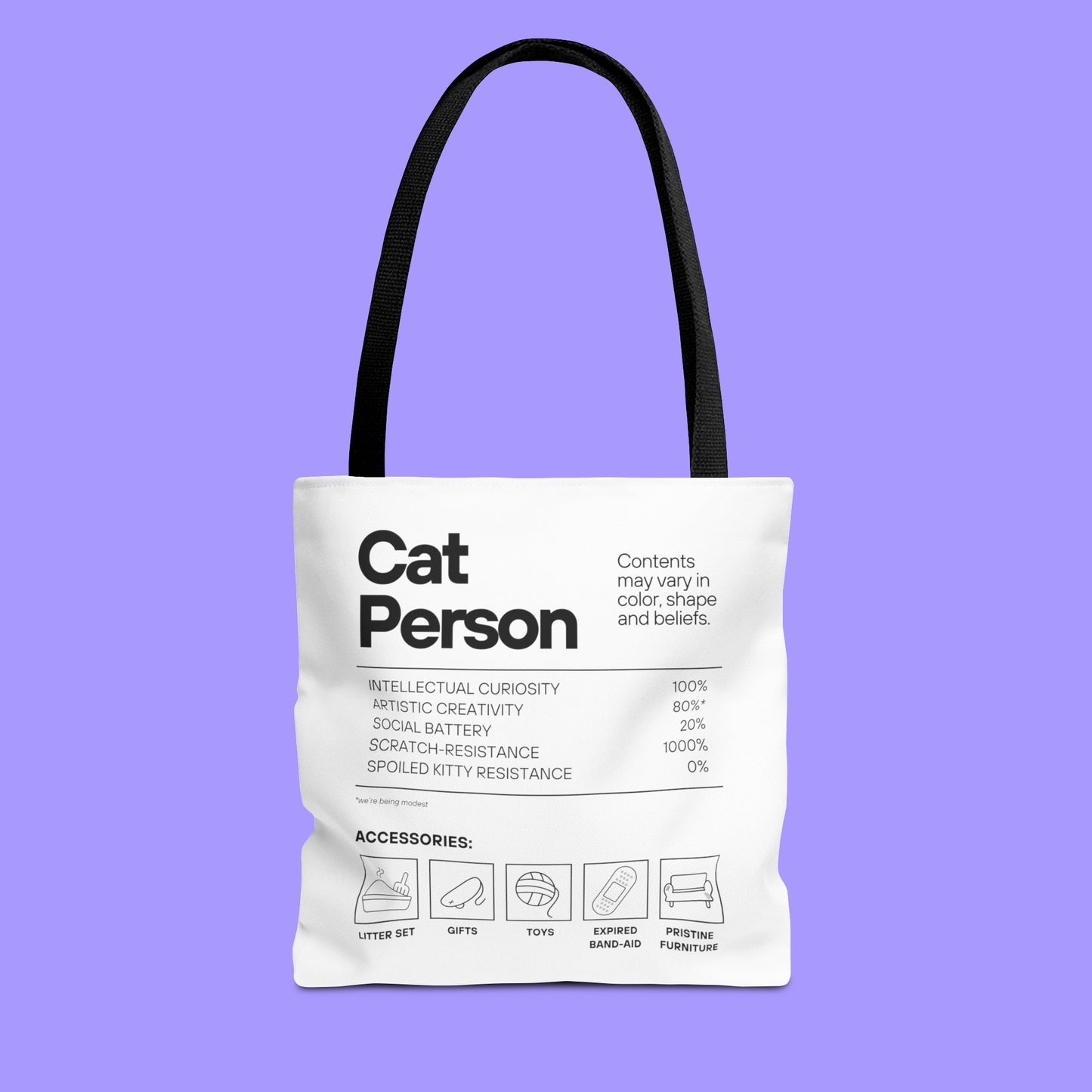 Cat Person Tote Bag