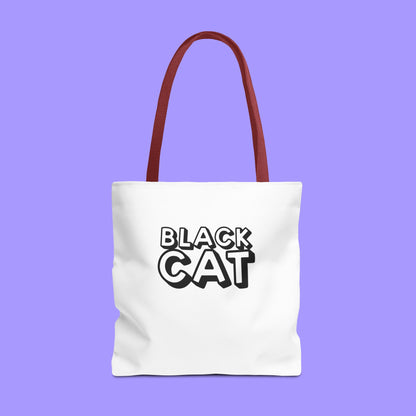 Black Cat-Golden Retriever Couple Tote