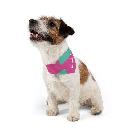 Hot Pink Cyan Personalized Two-Toned Bandana