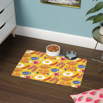 Breakfast Pet Feeding Mat