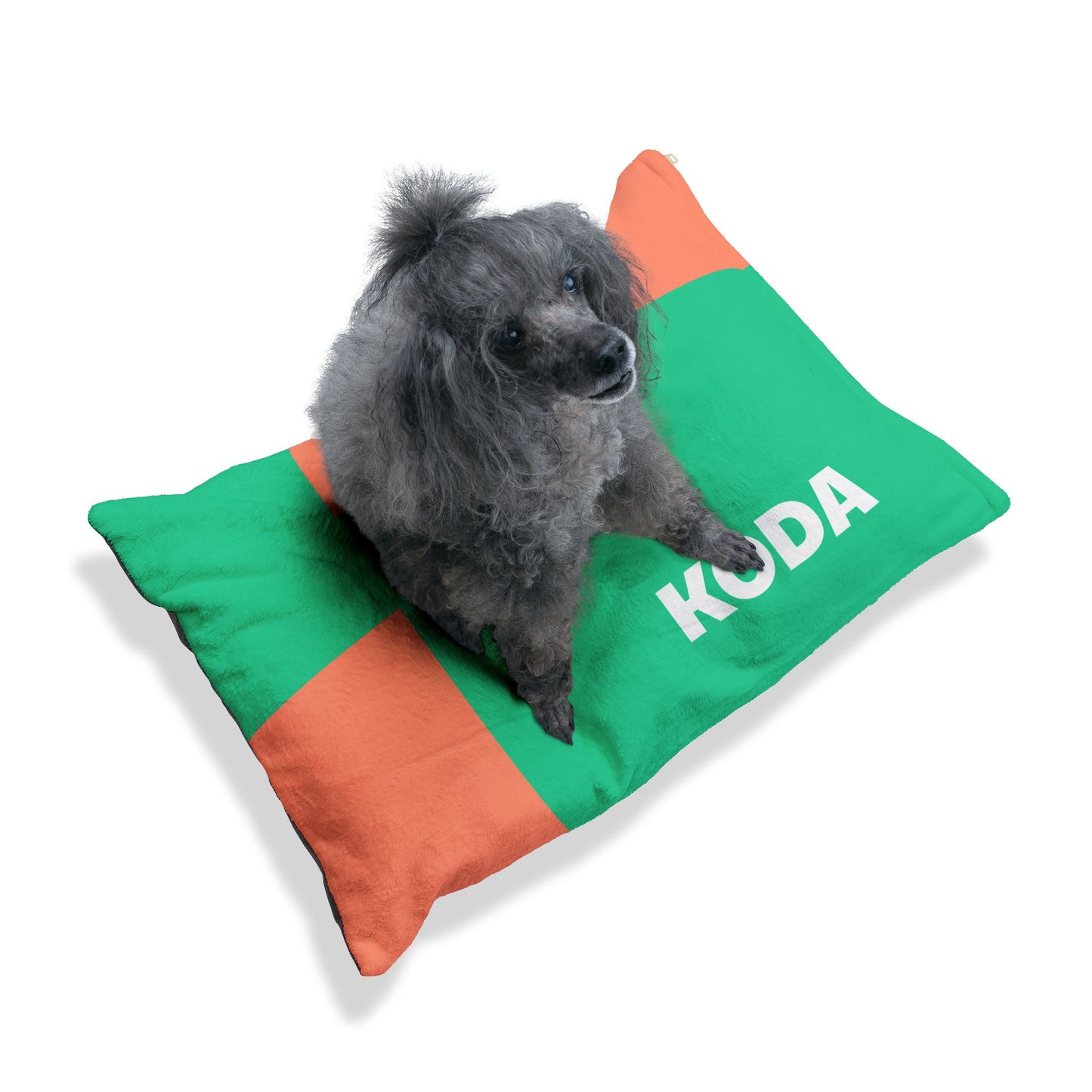 Coral Sea Green Personalized Pet Bed