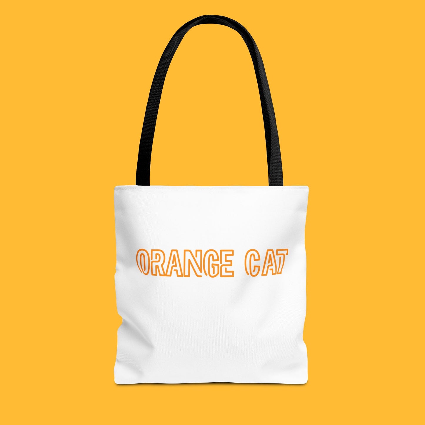 Orange Cat-Doberman Couple Tote Bag